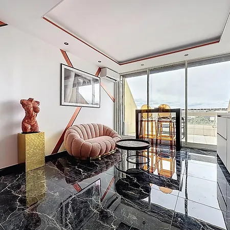 Luxe L'aphrodite C49 Avec Terrasse Vue Au Village Naturiste Héliopolis * Agde